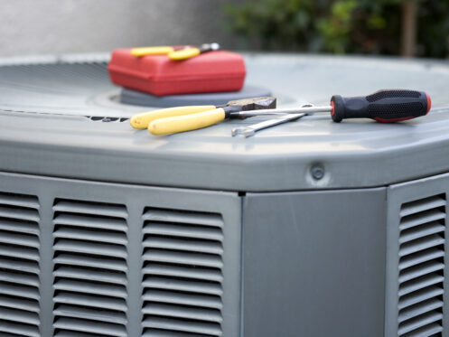 Tools on condenser unit